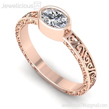 jewelicious 1174 ring rosa oro compromiso anillo oval cortar diamante joya joyería plata imprimible platino moda libra esterlina blanco brillante belleza canalla quilate anillos 3d print model - Mito3D