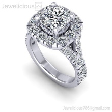 jewelicious-1230-ring jóia jóias ouro de prata anel printable diamante casamento da forma platina branco brilhantes moda beleza gem cade quilate a anéis 3d print model - Mito3D