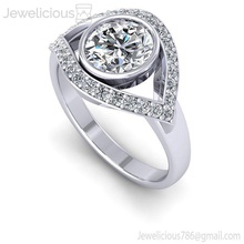 jewelicious-1233-ring Juwel Schmuck gold Silber Diamant-ring genial gem engagement Hochzeit diamond Mode-Schönheit ring Mode-ring cad Karat Mode bedruckbar ist Ringe 3d print model - Mito3D