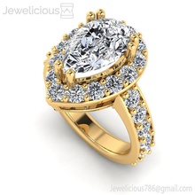 jewelicious-1243-ring Juwel Schmuck gold Silber ring bedruckbar ist diamond Hochzeit engagement gem Diamant-ring Mode-ring gold-ring Mode-Schönheit cad Karat Mode genial Ringe 3d print model - Mito3D