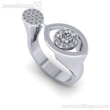 jewelicious-1245-ring mücevher takı altın beyaz elmas yüzük gem nişan düğün yazdırılabilir sterling moda güzellik cad karat parlak 3d print model - Mito3D