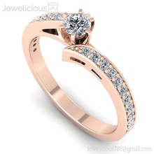 jewelicious-1246-ring gioiello gioielli oro argento anello stampabile diamante matrimonio di fidanzamento d'oro moda la sterlina diamanti e bellezza cad carati anelli 3d print model - Mito3D