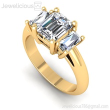 jewelicious-1225-ring mücevher takı altın Gümüş yüzük yazdırılabilir elmas düğün nişan gem platin moda sterling cad karat 3d print model - Mito3D