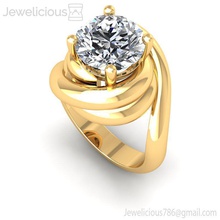 jewelicious-1285-ring Juwel Schmuck Silber gold ring bedruckbar ist diamond Hochzeit engagement gold-ring Mode-ring sterling weiß Diamant-ring genial Mode-Schönheit cad Karat Mode Ringe 3d print model - Mito3D