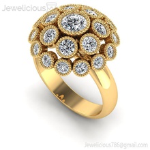 jewelicious-1293-ring jóia gem o engajamento de casamento brilhantes jóias diamante printable anel prata ouro moda beleza noivado cad quilate a sterling anéis 3d print model - Mito3D