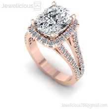 jewelicious 1359 ring heiligenschein diamant engagement ring juwel silber druckbar luxus gold weiß brillant mode schönheit sterling leuchtenden cad karat platin ringe schmuck 3d print model - Mito3D