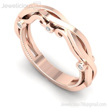 jewelicious-1366-ring rose gold wedding ring diamonds jewel jewelry brilliant gem engagement jewellery diamond printable silver fashion beauty sterling cad carat brillant rings 3d print model - Mito3D