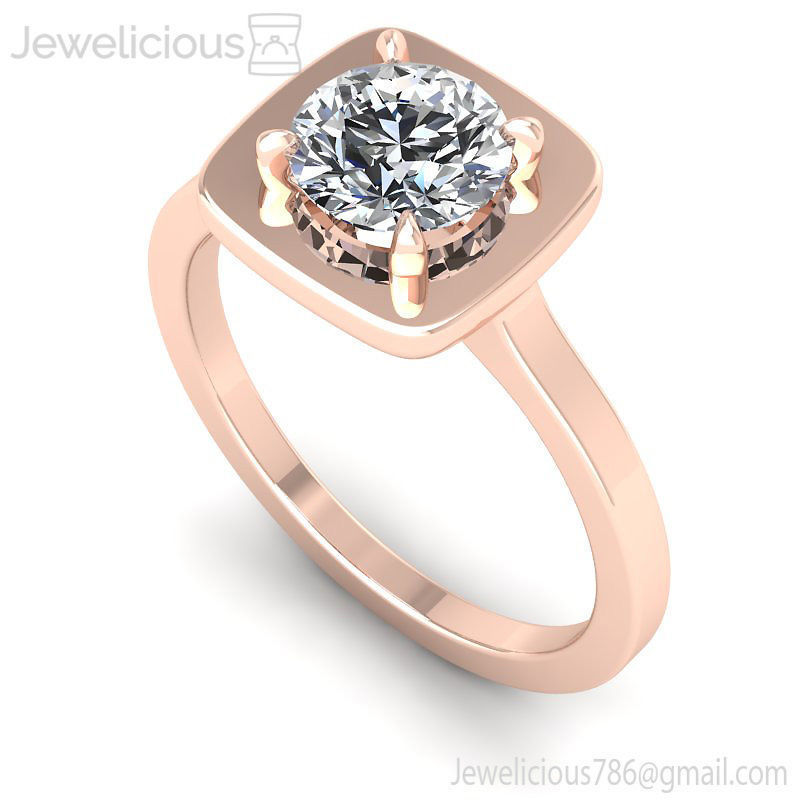 jewelicious-1371-ring jewel gem engagement wedding jewellery diamond printable ring silver gold fashion sterling beauty cad carat jewelry rings 3D print model - Mito3D