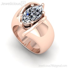 jewelicious-1375-ring mücevher gem nişan düğün elmas yazdırılabilir yüzük Gümüş altın parlak moda güzellik sterling yüzüğü cad karat takı 3d print model - Mito3D