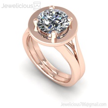 jewelicious-1386-ring Juwel gem engagement Diamant-ring genial Hochzeit Schmuck diamond bedruckbar ist ring Silber gold Mode-Schönheit cad Karat Mode Ringe 3d print model - Mito3D
