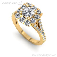 jewelicious 1397 ring rose gold engagement ring diamanten juwel hochzeit schmuck diamant druckbar silber mode sterling schönheit cad karat ringe 3d print model - Mito3D