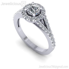 jewelicious-1398-ring Juwel gem engagement Diamant-ring genial Hochzeit Schmuck diamond bedruckbar ist Silber Mode-Schönheit ring cad Karat Mode gold Ringe 3d print model - Mito3D