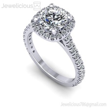 jewelicious-1403-ring jóia jóias gem printable de prata anel diamante brilhantes moda beleza sterling noivado platina luxo ouro brillant o cad quilate a anéis 3d print model - Mito3D