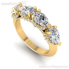 jewelicious 1405 ring pedra diamante anel ouro jóia gema noivado casamento jóias imprimível prata moda esterlina beleza brilhante cafajeste quilate joalheria argolas 3d print model - Mito3D