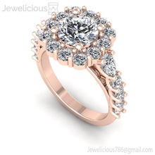 jewelicious-1415-ring mücevher nişan gem düğün elmas yazdırılabilir yüzük Gümüş altın moda sterling güzellik parlak cad karat takı 3d print model - Mito3D