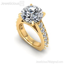 jewelicious-1420-ring jóia jóias gem platina ouro brilhantes anel de diamante printable prata noivado moda beleza sterling brillant o cad quilate a anéis 3d print model - Mito3D