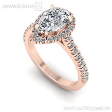 jewelicious-1445-ring jóia gem o engajamento de casamento jóias diamante printable prata ouro anel da forma sterling moda beleza brilhantes cad quilate a anéis 3d print model - Mito3D