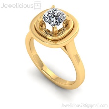 jewelicious-1446-ring mücevher gem nişan düğün elmas yazdırılabilir yüzük Gümüş altın moda sterling güzellik parlak cad karat takı 3d print model - Mito3D