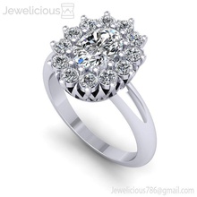 jewelicious-1481-ring jóia gem o engajamento de casamento jóias diamante printable anel prata ouro da forma sterling moda beleza cad quilate a anéis 3d print model - Mito3D
