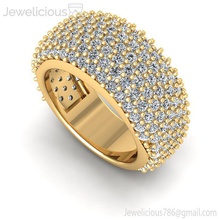 jewelicious-1507-ring jóia jóias ouro de prata anel diamante printable casamento platina da forma sterling brilhantes gem moda beleza o cad quilate a anéis 3d print model - Mito3D