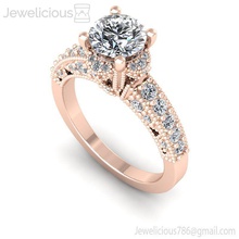 jewelicious 1531 ring rosa oro fidanzamento squillare diamanti gioiello gioielleria argento diamante stampabile nozze platino moda sterlina brillante gemma bellezza cad carati anelli 3d print model - Mito3D