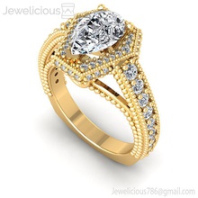 jewelicious-1566-ring jóia jóias ouro de prata anel diamante printable casamento o engajamento gem sterling brilhantes moda beleza noivado brillant cad quilate anéis 3d print model - Mito3D