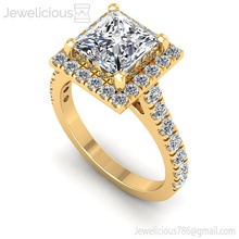 jewelicious-1570-ring mücevher takı altın Gümüş yüzük elmas yazdırılabilir düğün nişan moda sterling parlak gem güzellik yüzüğü cad karat 3d print model - Mito3D