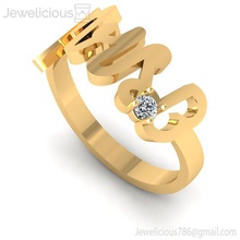 jewelicious-647-ring altın takı yuvarlak mücevher gem parlak Gümüş sterling elmas yüzük yazdırılabilir moda güzellik cad karat 3d print model - Mito3D