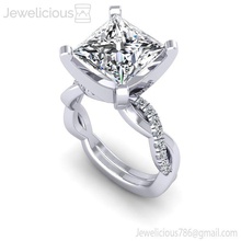jewelicious-1631-ring Juwel Schmuck gold Silber ring diamond bedruckbar ist Hochzeit engagement gold-ring Mode-ring sterling Diamant-ring Mode-Schönheit Platin genial drucken cad Karat Ringe 3d print model - Mito3D