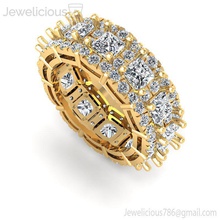jewelicious-1636-ring Juwel Schmuck gold Silber ring diamond bedruckbar ist Hochzeit gem genial engagement Mode-Schönheit Diamant-ring Platin cad Karat Mode Ringe 3d print model - Mito3D