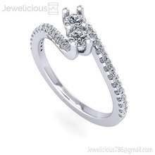 jewelicious-1637-ring Juwel Schmuck gold Silber ring diamond bedruckbar ist Hochzeit engagement gem gold-ring Mode-ring sterling weiß Diamant-ring Mode-Schönheit cad Karat Ringe 3d print model - Mito3D
