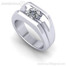 jewelicious 1641 ring bijou bijoux or argent bague diamant imprimable mariage engagement gemme brillant blanc mode beauté goujat carat anneaux 3d print model - Mito3D