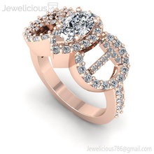 jewelicious-1646-ring Juwel Schmuck gold Silber ring diamond bedruckbar ist Hochzeit engagement gold-ring Mode-ring sterling weiß Diamant-ring Platin Mode-Schönheit gem cad Karat Ringe 3d print model - Mito3D