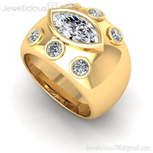jewelicious-1658-ring jewel jewelry gold ring silver diamond printable jewellery wedding fashion sterling white beauty print cad carat brilliant rings 3d print model - Mito3D