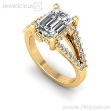 jewelicious-1664-ring joya la joyería de oro plata anillo el diamante imprimible boda compromiso gem moda sterling blanco y belleza cad carat los anillos 3d print model - Mito3D