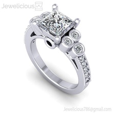 jewelicious-1779-ring joyau bijoux or d'argent le diamant imprimable de mariage l'engagement gem brillant platine cad carat la mode beauté bague en livre sterling les anneaux 3d print model - Mito3D