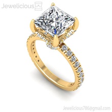 jewelicious-1831-ring jewel gem gold brilliant printable sterling fashion beauty diamond ring engagement platinum luxury silver cad carat brillant shining jewelry rings 3d print model - Mito3D