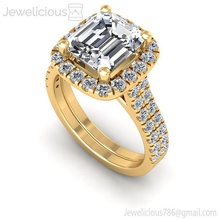 jewelicious-1834-ring mücevher altın Gümüş yüzük elmas gem düğün yazdırılabilir moda güzellik nişan yüzüğü cad karat takı 3d print model - Mito3D