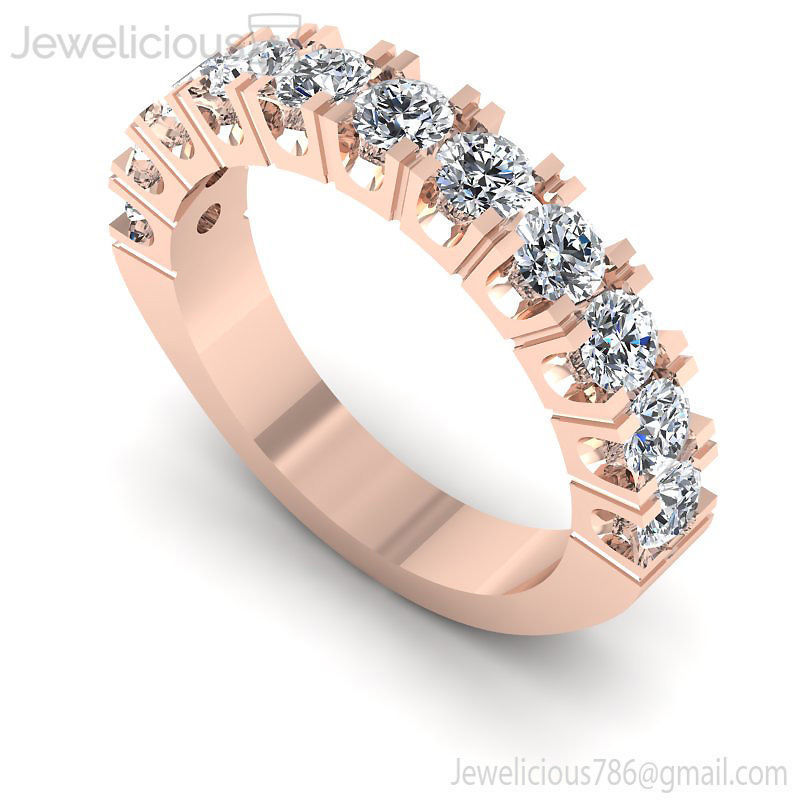 jewelicious-1847-ring gioiello gioielli oro argento anello di diamanti brillante fidanzamento matrimonio stampabile moda e bellezza cad carati anelli 3D print model - Mito3D