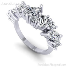 jewelicious 1851 ring oro diamante fidanzamento squillare baguette tagliare diamanti gioielleria lusso platino prezioso sterlina brillante stampabile moda bellezza gemma cad carati anelli 3d print model - Mito3D