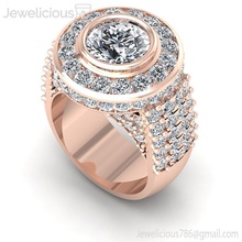 jewelicious-1852-ring jóia ouro de prata anel diamante printable jóias casamento gem moda beleza noivado o cad quilate sterling brilhantes anéis 3d print model - Mito3D