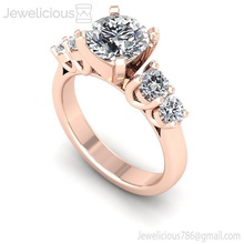 jewelicious-1853-ring Juwel gold Silber ring diamond bedruckbar ist Schmuck Hochzeit engagement gold-ring Mode-ring Platin Diamant-ring Mode-Schönheit cad Karat Ringe 3d print model - Mito3D