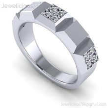 jewelicious-1872-ring mücevher gem nişan düğün elmas yazdırılabilir yüzük Gümüş altın moda güzellik parlak cad karat takı 3d print model - Mito3D
