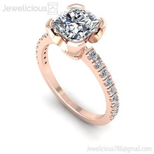jewelicious-1909-ring jóia gem o engajamento de casamento jóias diamante printable anel prata ouro da forma moda beleza brilhantes cad quilate a anéis 3d print model - Mito3D