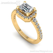 jewelicious-1911-ring jóia gem o engajamento de casamento jóias diamante printable anel prata ouro da forma moda beleza brilhantes cad quilate a anéis 3d print model - Mito3D