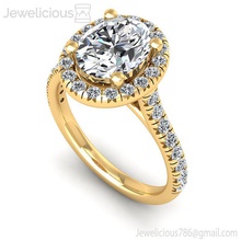 jewelicious-1919-ring jóia gem o engajamento de casamento jóias diamante printable anel prata ouro da forma moda beleza brilhantes cad quilate a anéis 3d print model - Mito3D