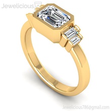 jewelicious-1953-ring mücevher gem nişan düğün elmas yazdırılabilir Gümüş altın yüzük moda güzellik parlak cad karat takı 3d print model - Mito3D