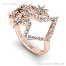 jewelicious-1959-ring mücevher gem nişan düğün elmas yazdırılabilir yüzük Gümüş altın moda güzellik parlak karat takı 3d print model - Mito3D