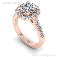 jewelicious-1962-ring mücevher gem nişan düğün elmas yazdırılabilir Gümüş altın yüzük moda güzellik parlak cad karat takı 3d print model - Mito3D