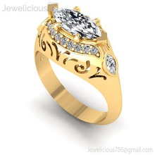 jewelicious-1965-ring jóia gem brilhantes platina ouro printable de prata moda beleza sterling anel diamante noivado brillant jóias o cad quilate a brilhando da forma anéis 3d print model - Mito3D